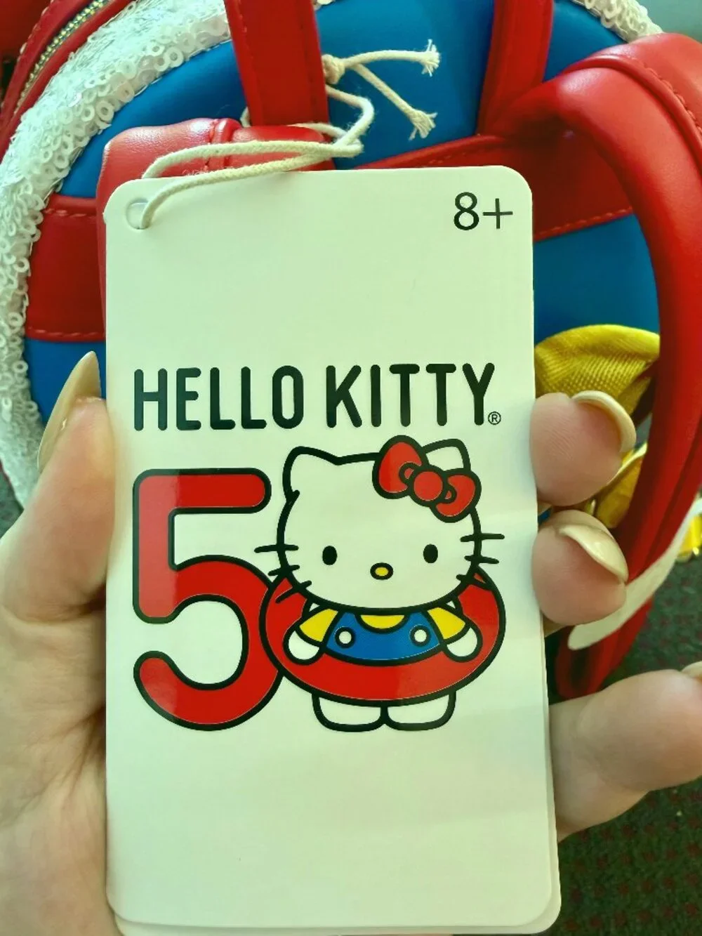 Loungefly Hello Kitty 50th Sequin Phone Mini Backpack + Wallet Set NWT Sanrio